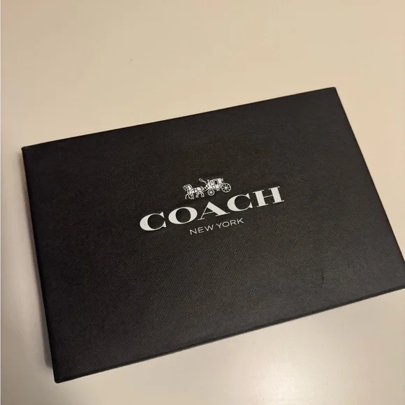 Coach Men's Compact ID Sport Leather 3-in-1 Wallet Gift Set Dark Saddle F64118 - Picture 8 of 13